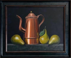 Pears - original realism still life acrylic painting - contemporary art