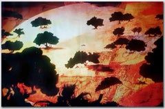 Algarrobos al atardecer - Óleo sobre lienzo de Laura D'Andrea - 2020