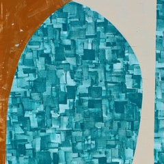 "Casa in riva al mare" - Pittura colorata non-objective - Sonia Delaunay