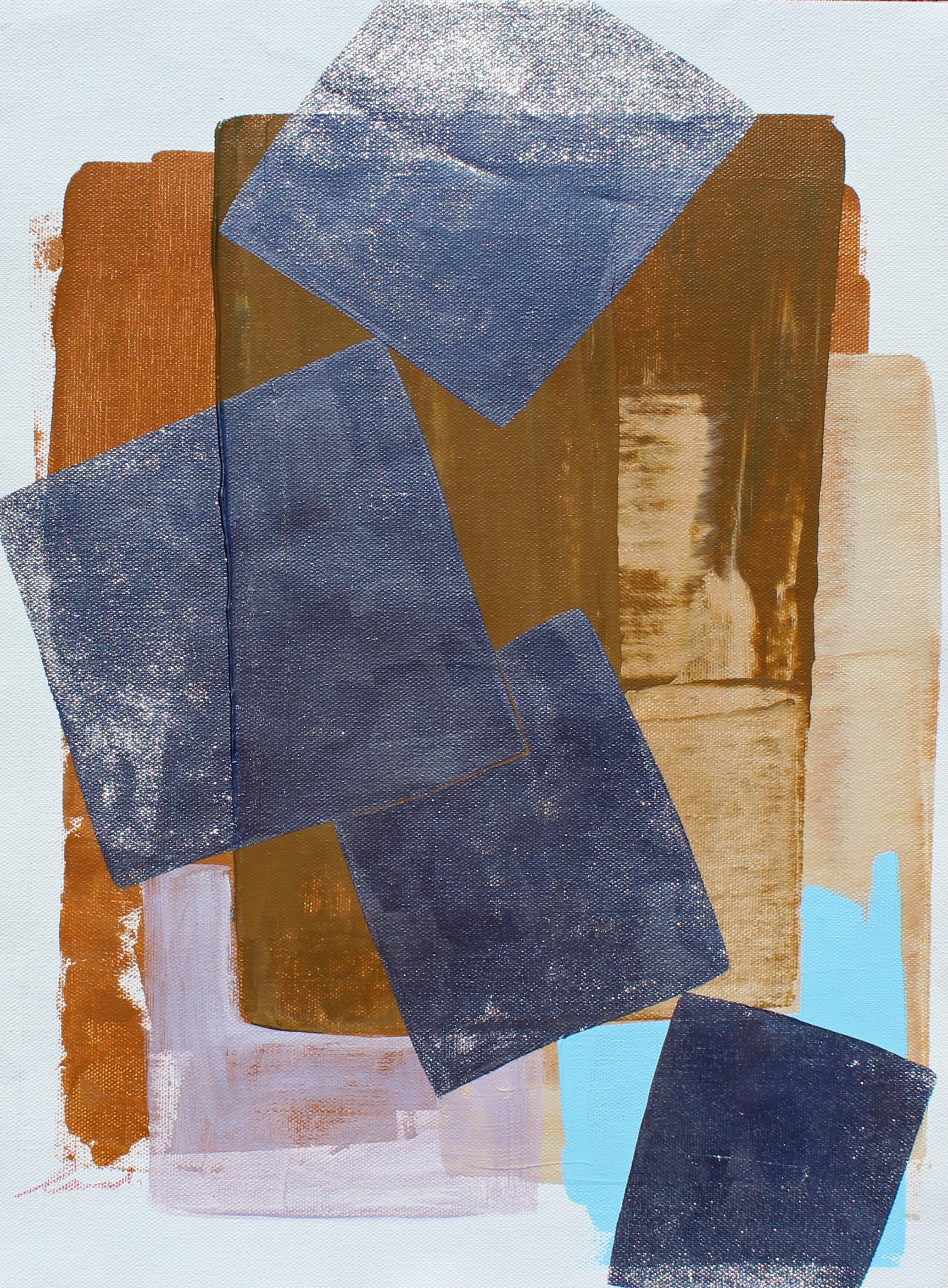 Abstract Painting di Laura Dargan - "In Season" - Pittura colorata non oggettiva - Forme audaci - Sonia Delaunay