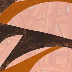 "Peachy" - Colorful Non-Objective Painting - Sonia Delaunay