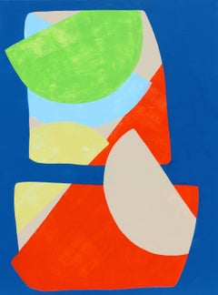 "Planted" - Colorful Non-Objective Painting - Bold Shapes - Sonia Delaunay