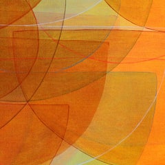 "Second Summer" - Colorful Non-Objective Painting - orange