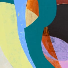 "Tangled" - Colorful Non-Objective Painting - Bold Shapes - Sonia Delaunay