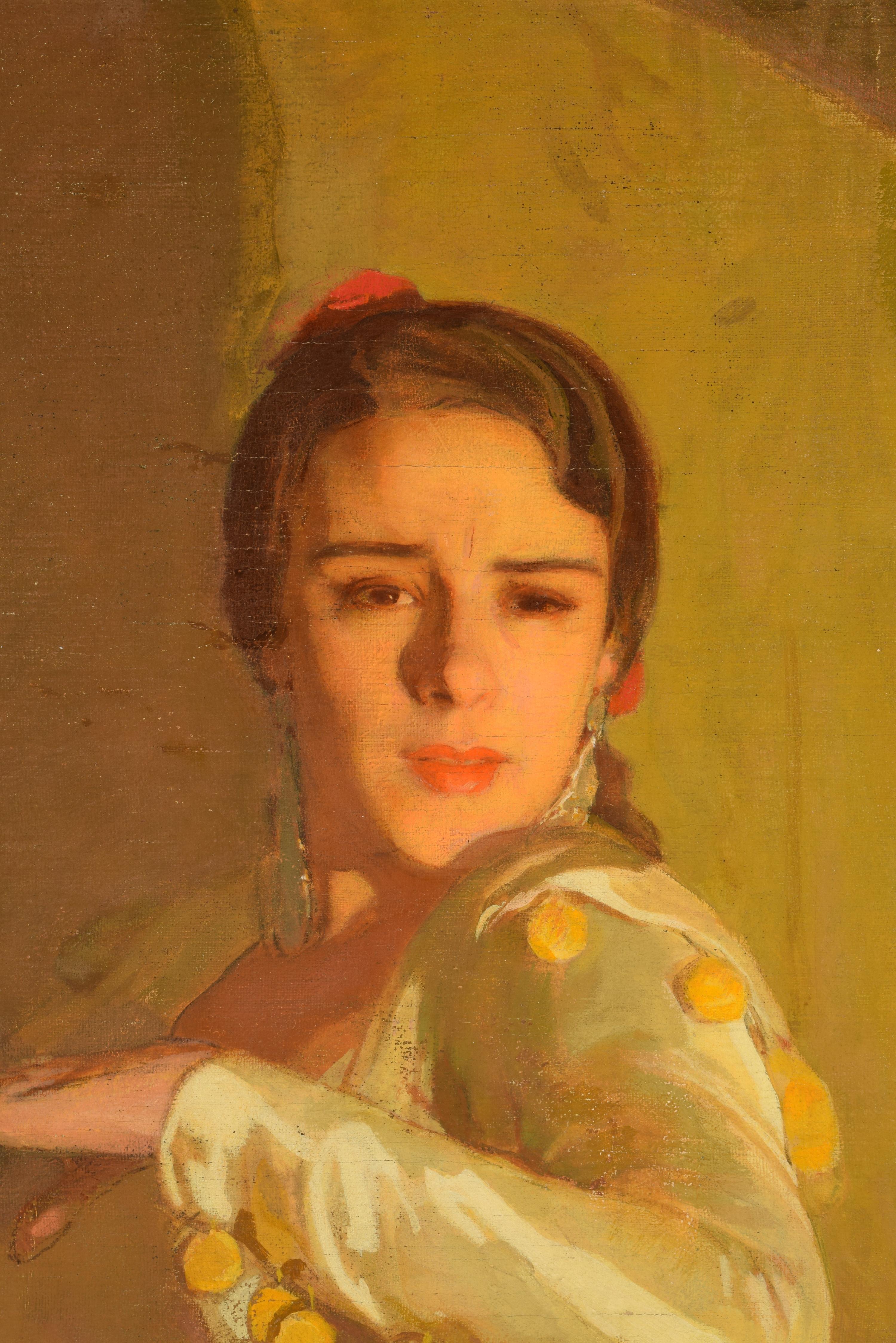 Mid-20th Century Laura de Santelmo. Oil on canvas. NIETO, Anselmo Miguel, 1934.