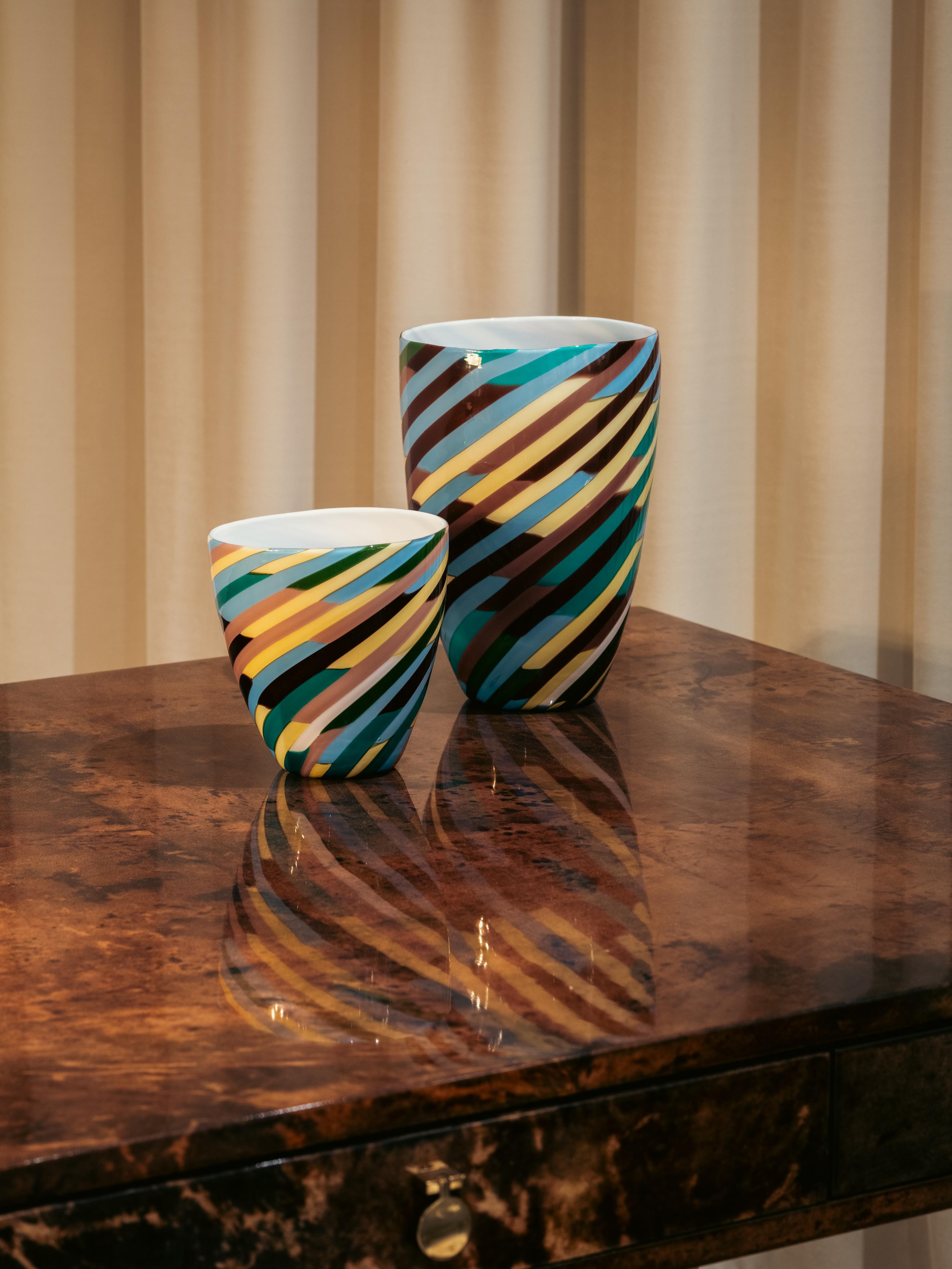 Laura de Santillana für Venini, Klee-Vase aus geblasenem Glas, 1984 im Angebot 6