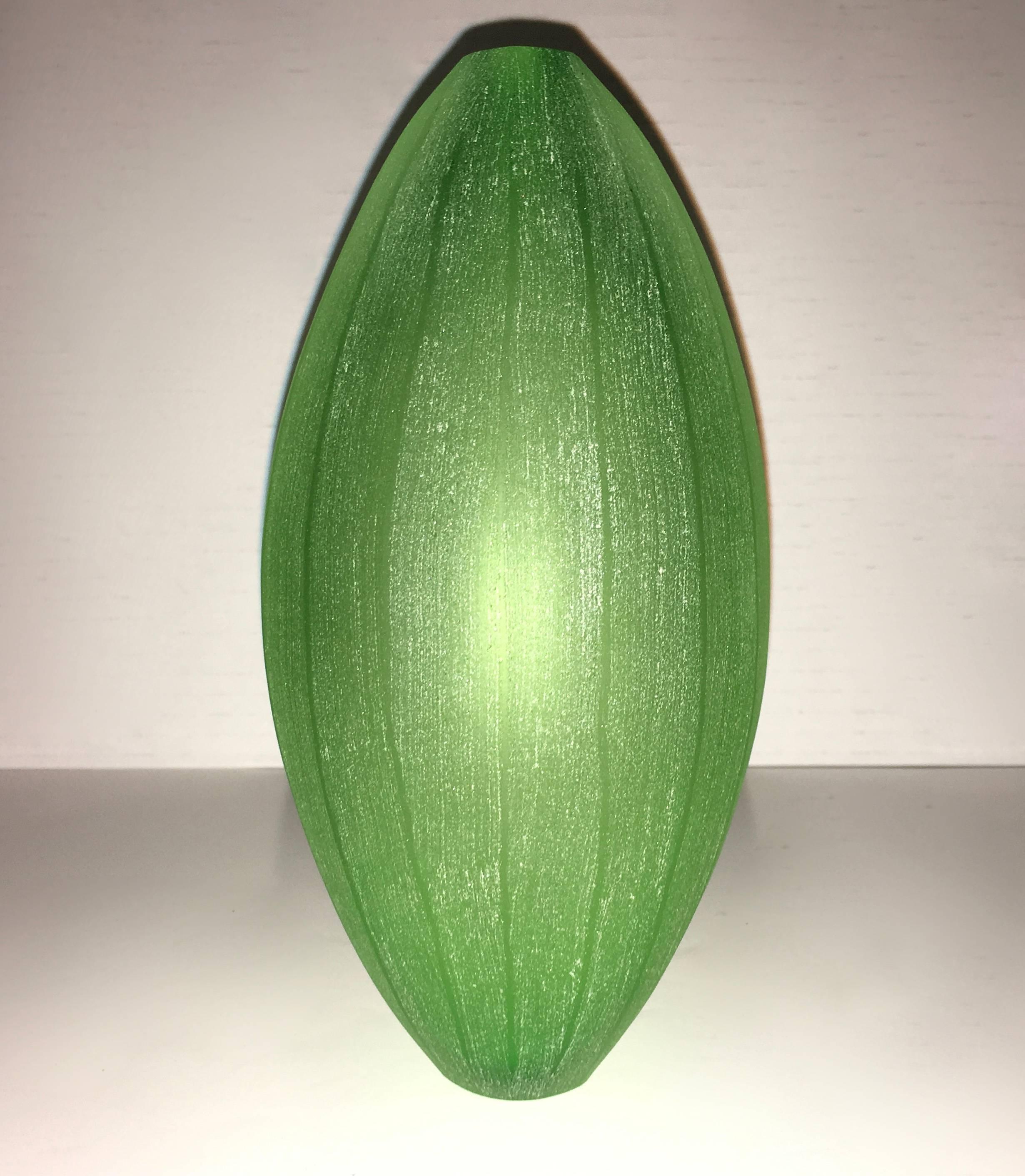 Vintage Hand Blown Faceted Fruit Form Murano Glass Sculpture Vase for Arcade For Sale 3