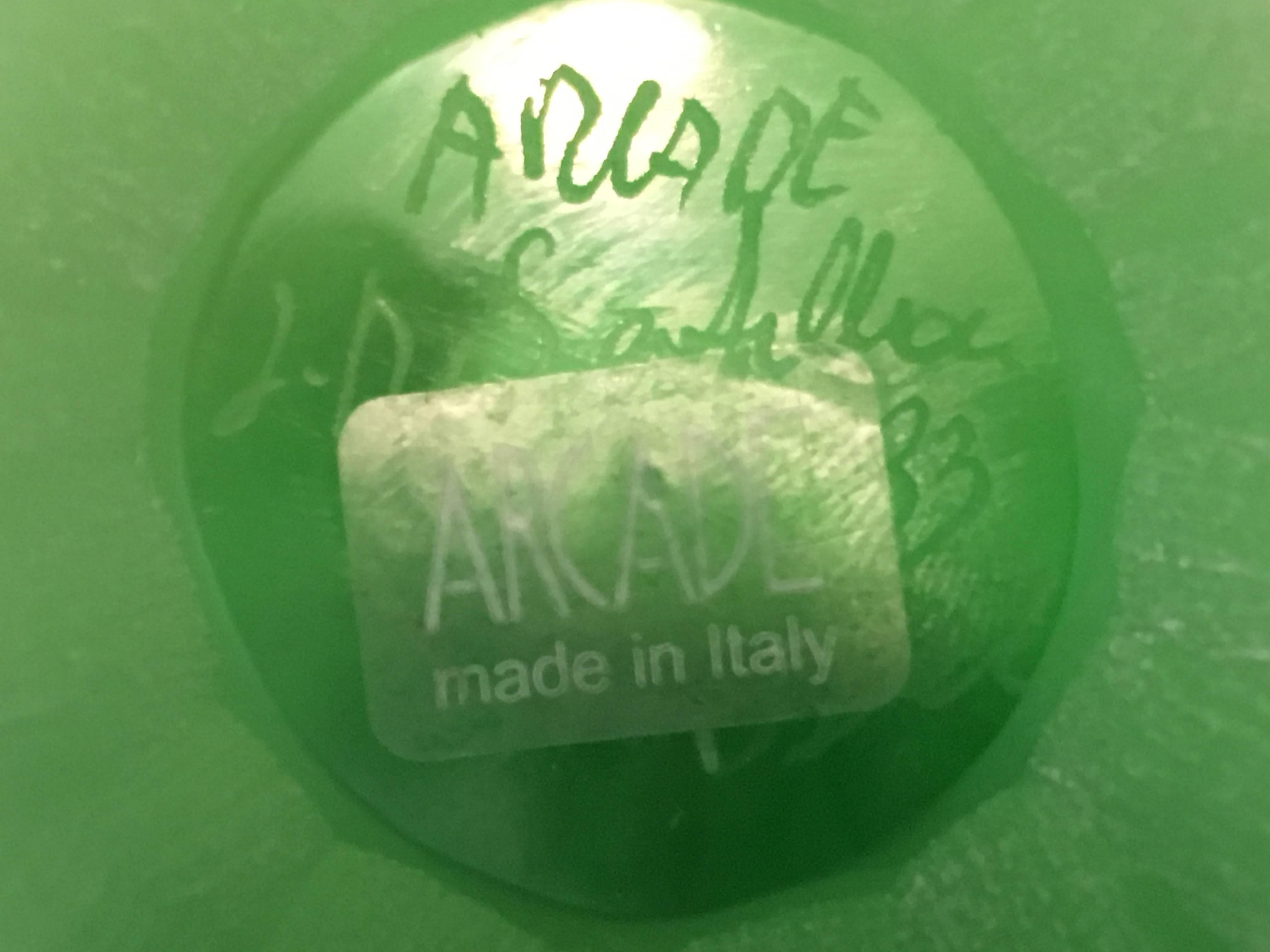 Vase sculpté en verre de Murano soufflé à la main en forme de fruits facettés pour Arcade en vente 1