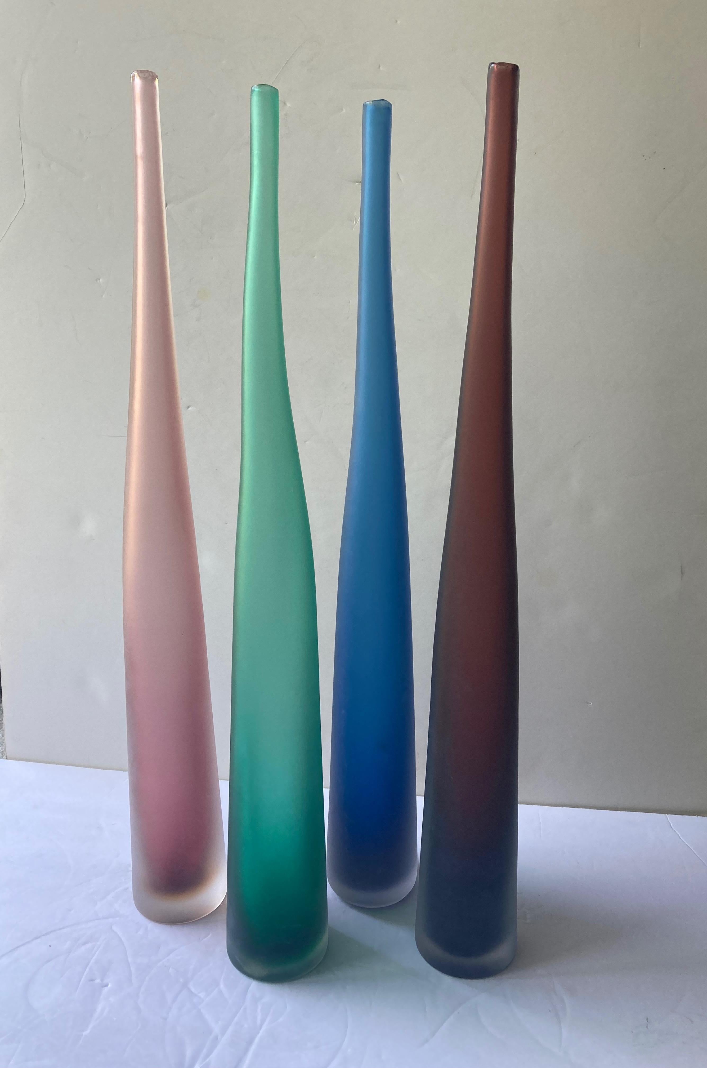 Hand-Crafted Laura de Santillana, Small Collection of Murano Glass Bottles/Vases, by Arcade