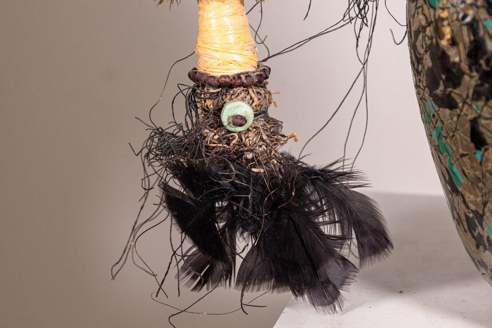 Laura Donefer Witch Pot Serie Contemporary Modernist Blown Glass Vase Vessel mit (Geblasenes Glas) im Angebot