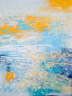 Laura Fayer "Sparkle Tide 101" - Abstract Acrylic Painting on Paper