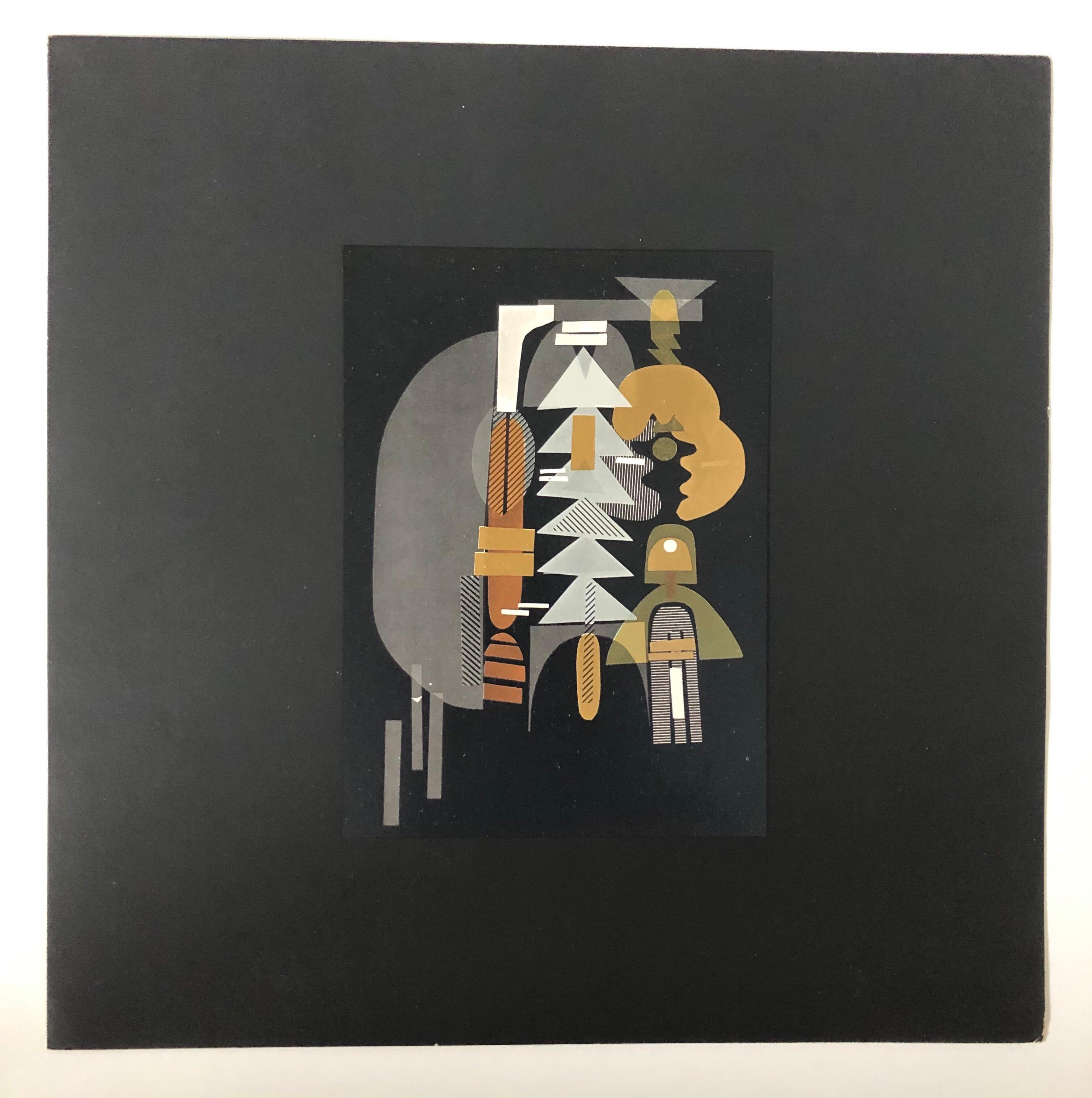 Astratto Donna Italiana Artista Moderna Metallizzata Specchio Litografia Laura Fiume in vendita 3