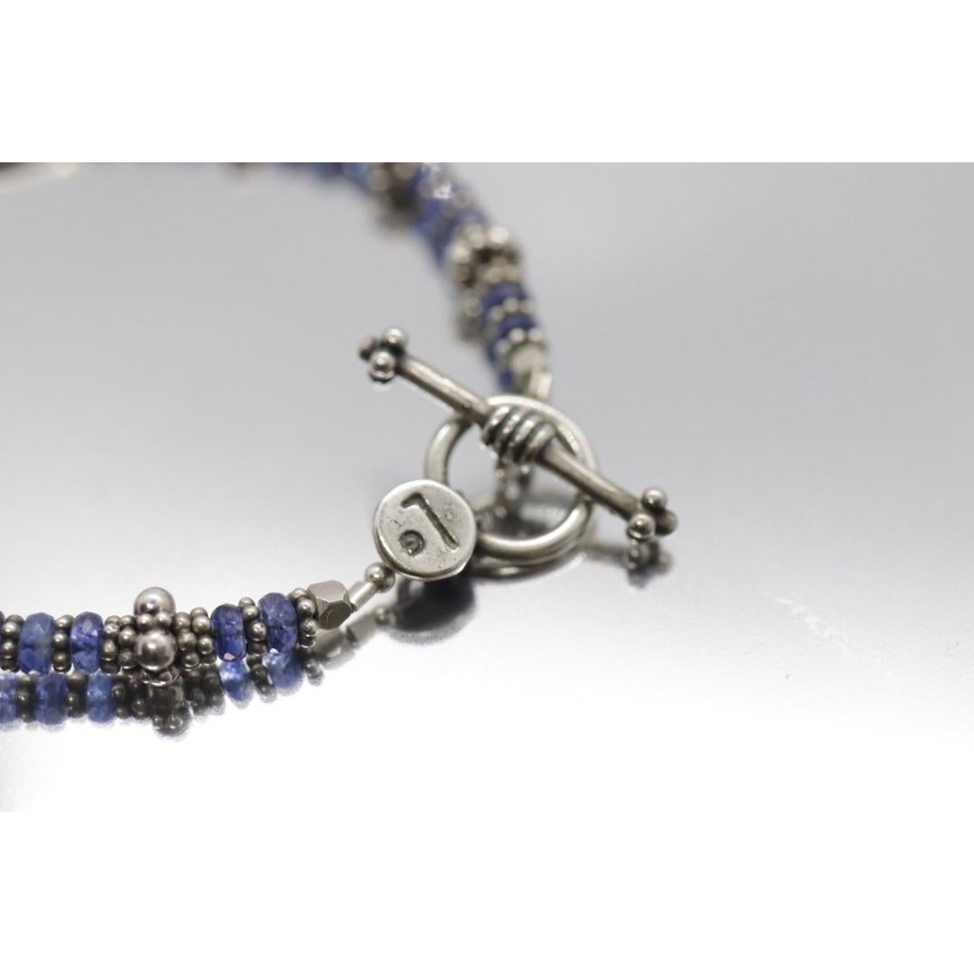 Donna Laura Gibson & Gibson Bracciale. In argento 925 e con gemme sfaccettate pendenti - Topazio in vendita