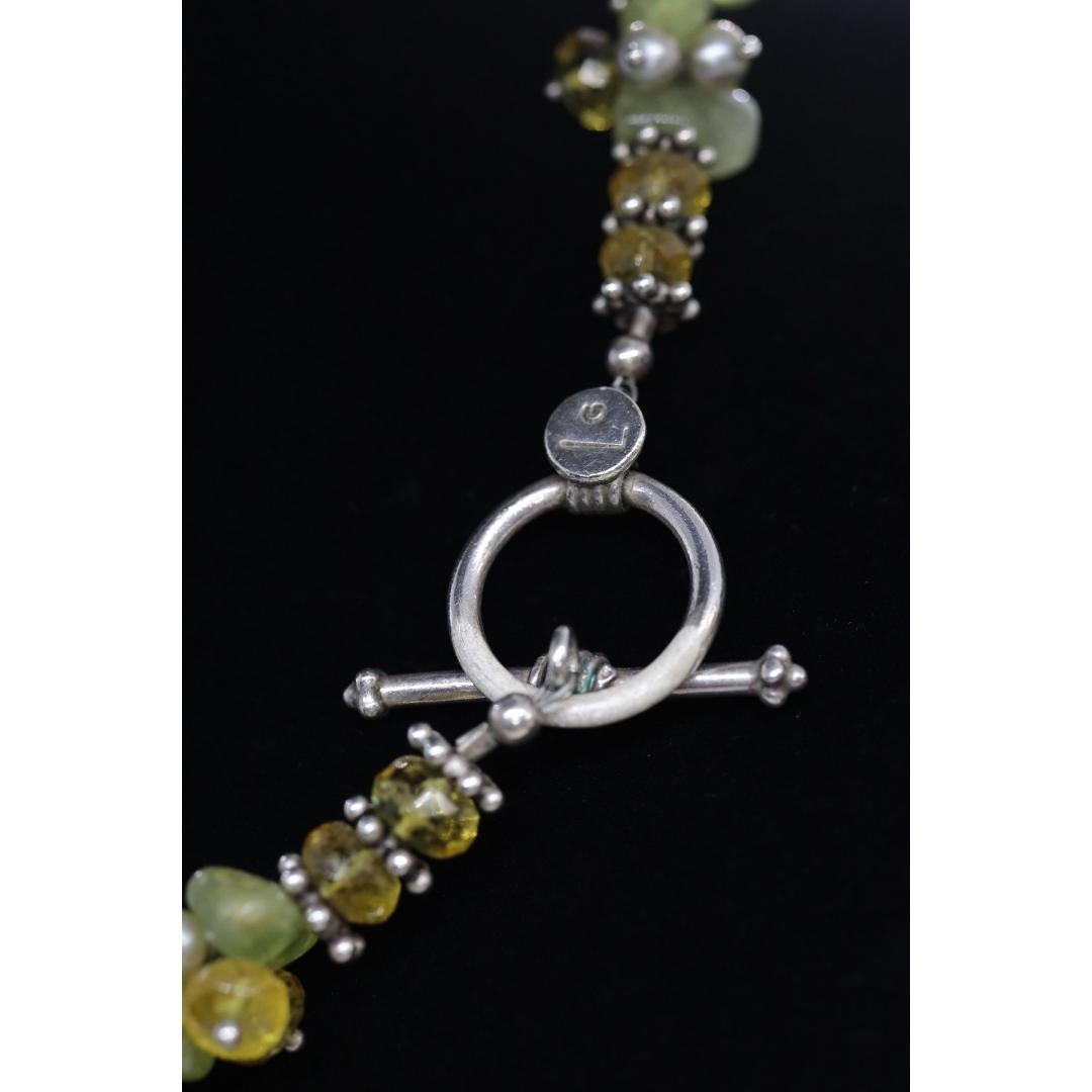 Laura Gibson & Gibson Collana a girocollo. Gibson & Gibson Sterling Citrine Dangling Candy multi-gem in vendita 2