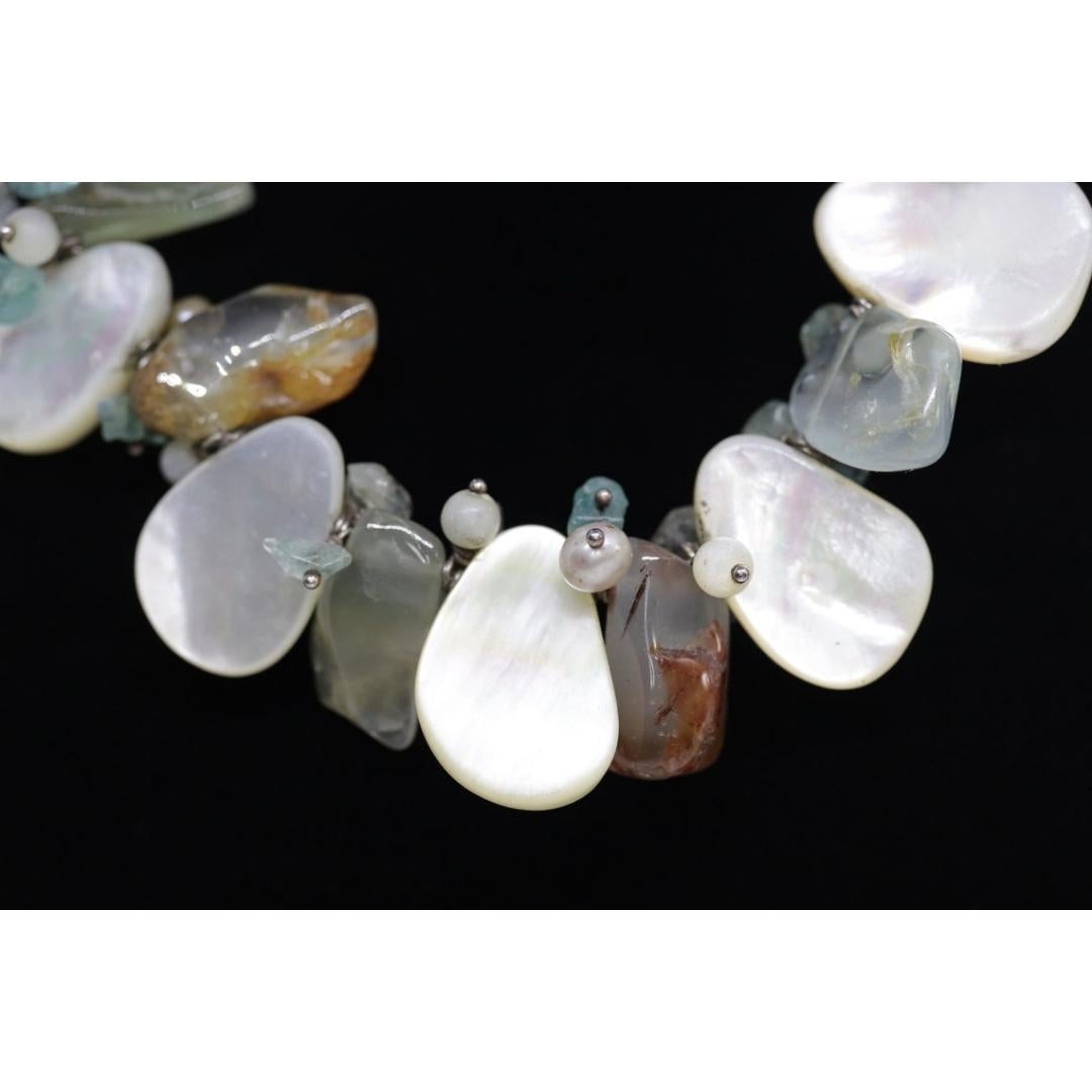 Laura Gibson Halskette. Gibson Sterling Silber Perlmutt Dangling Candy im Zustand „Gut“ im Angebot in Port Charlotte, FL