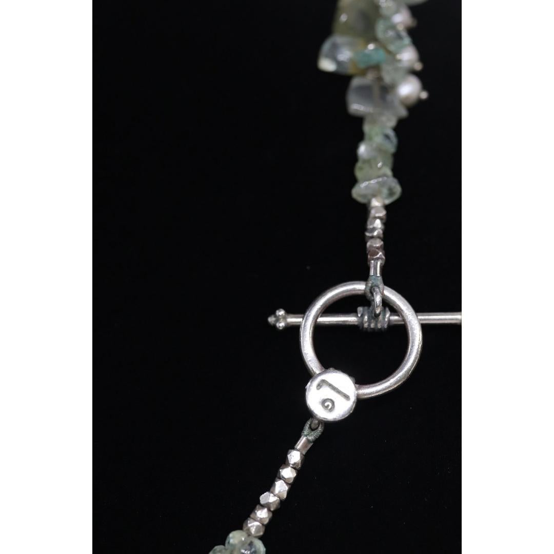 Laura Gibson Halskette. Gibson Sterling Silber Perlmutt Dangling Candy im Angebot 1