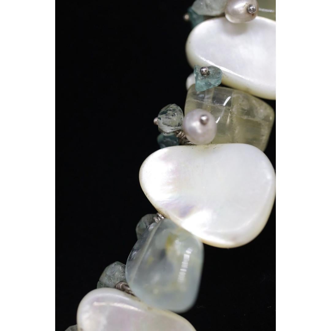 Laura Gibson Halskette. Gibson Sterling Silber Perlmutt Dangling Candy im Angebot 3