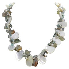 Laura Gibson Halskette. Gibson Sterling Silber Perlmutt Dangling Candy