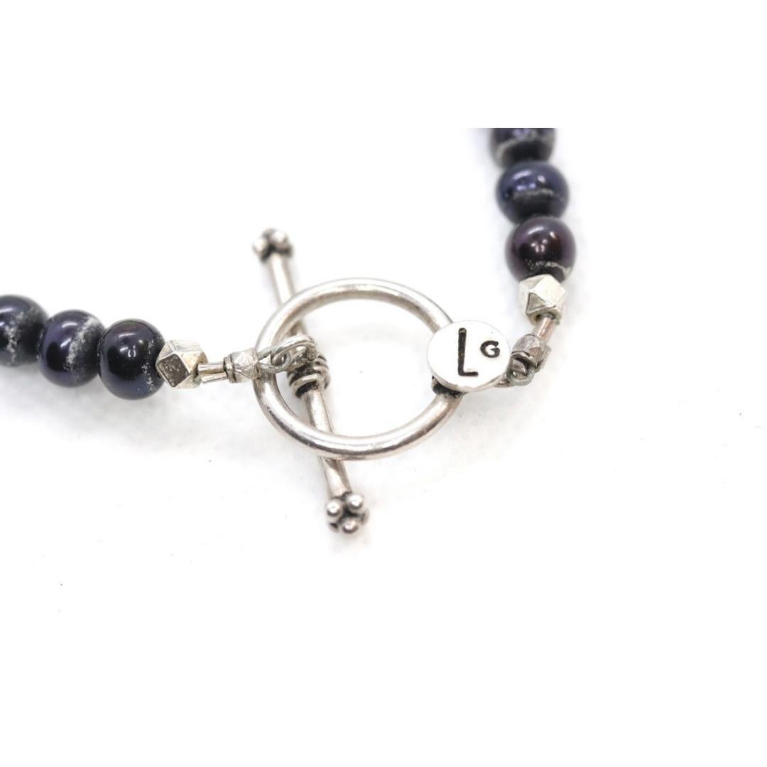 Laura Gibson & Gibson Collana. Gibson & Gibson in argento Sterling Onyx Dangling Candy multi-gem in vendita 1