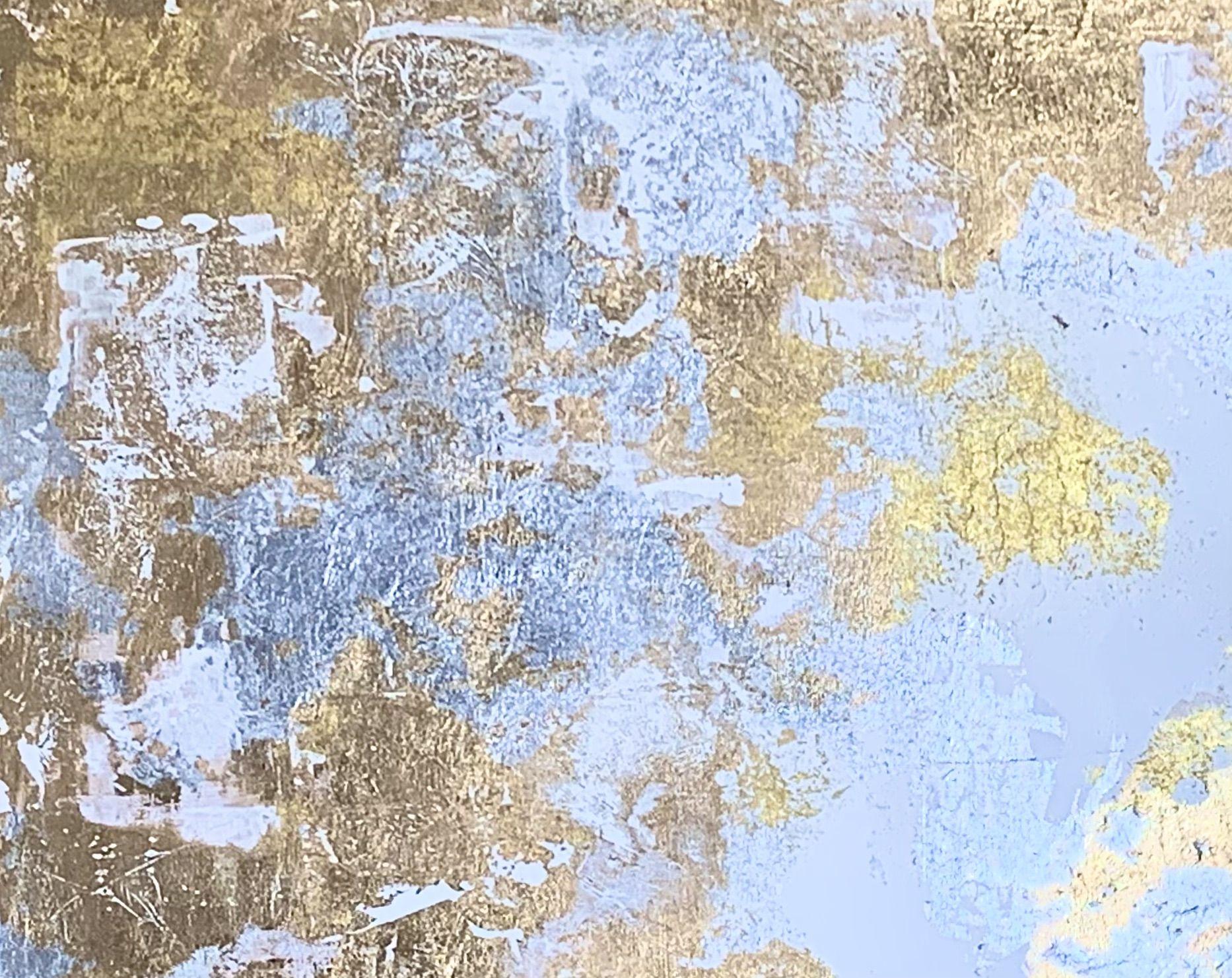 Nuages, peinture, acrylique sur toile - Expressionnisme abstrait Painting par Laura Granata