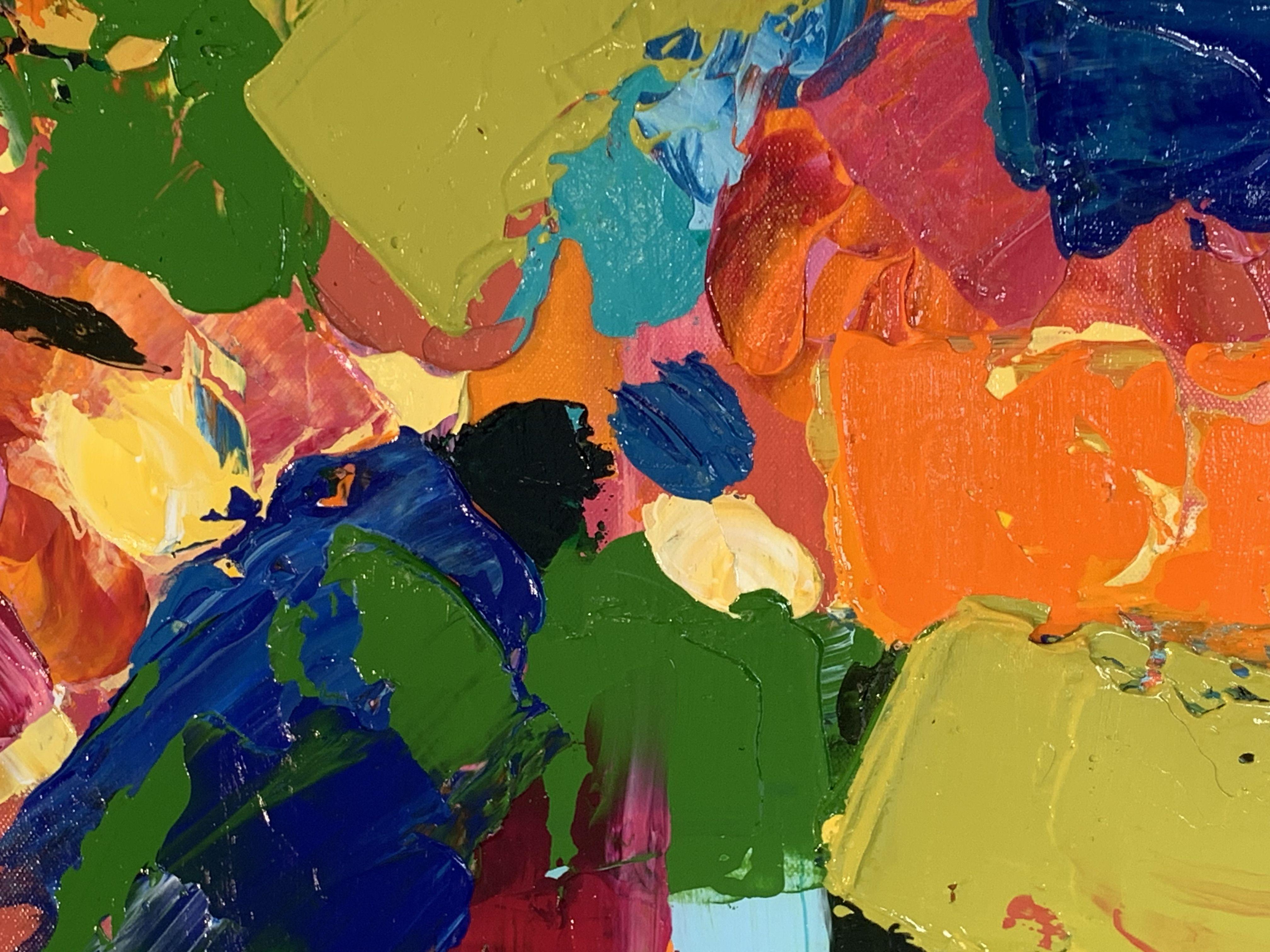 Blumen, Malerei, Acryl auf Leinwand (Zeitgenössisch), Painting, von Laura Granata