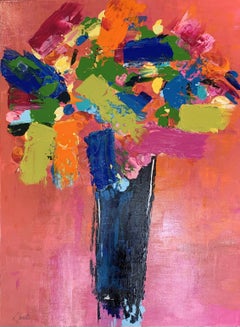 Blumen, Malerei, Acryl auf Leinwand