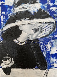 Life Luxury & CafÃ, Painting, Acrylic on Canvas