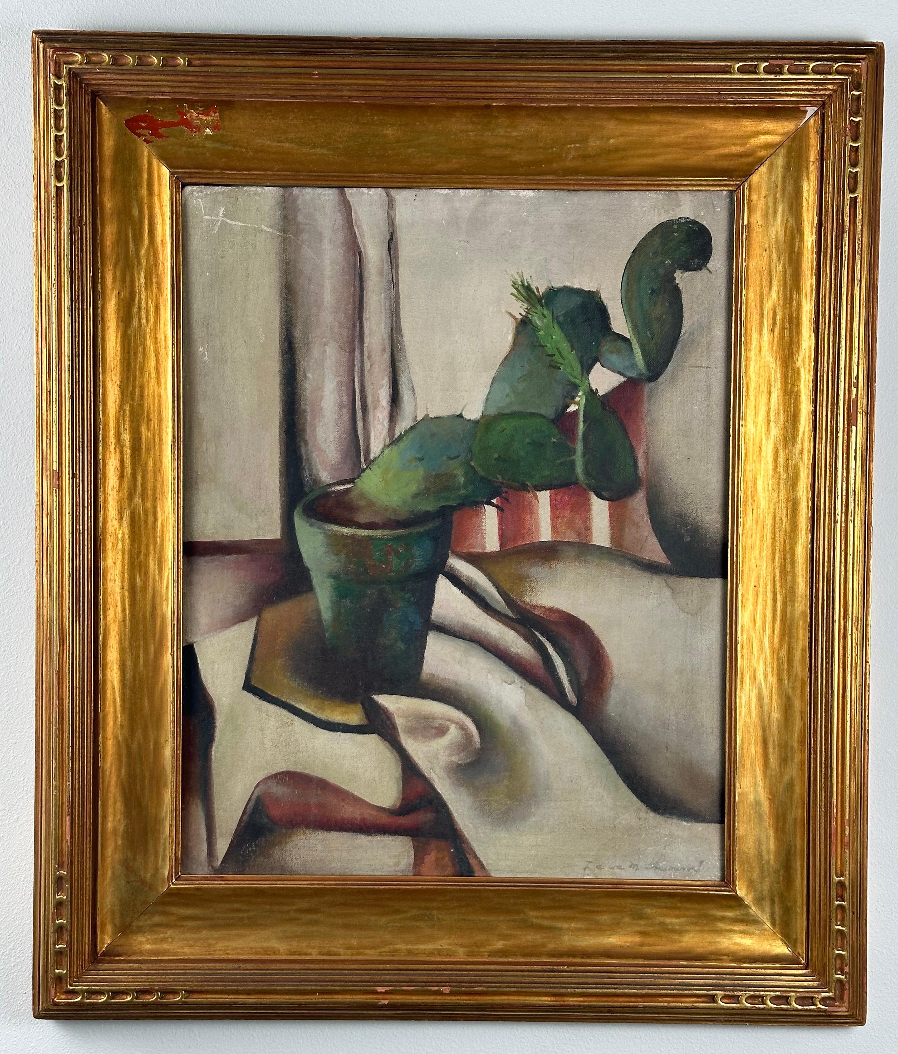 Still-Life Painting de Laura Greenwood - Bodegón con cactus