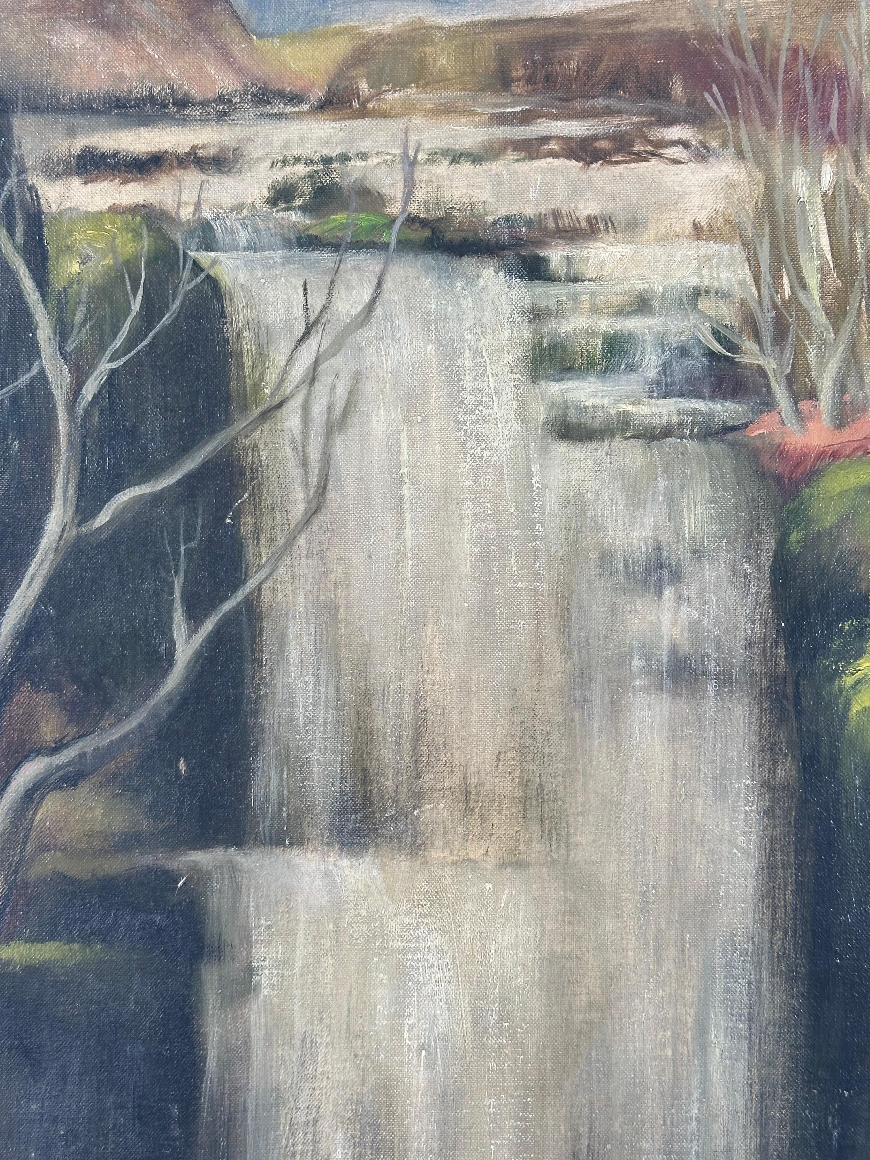 Paesaggio a cascata - Painting di Laura Greenwood