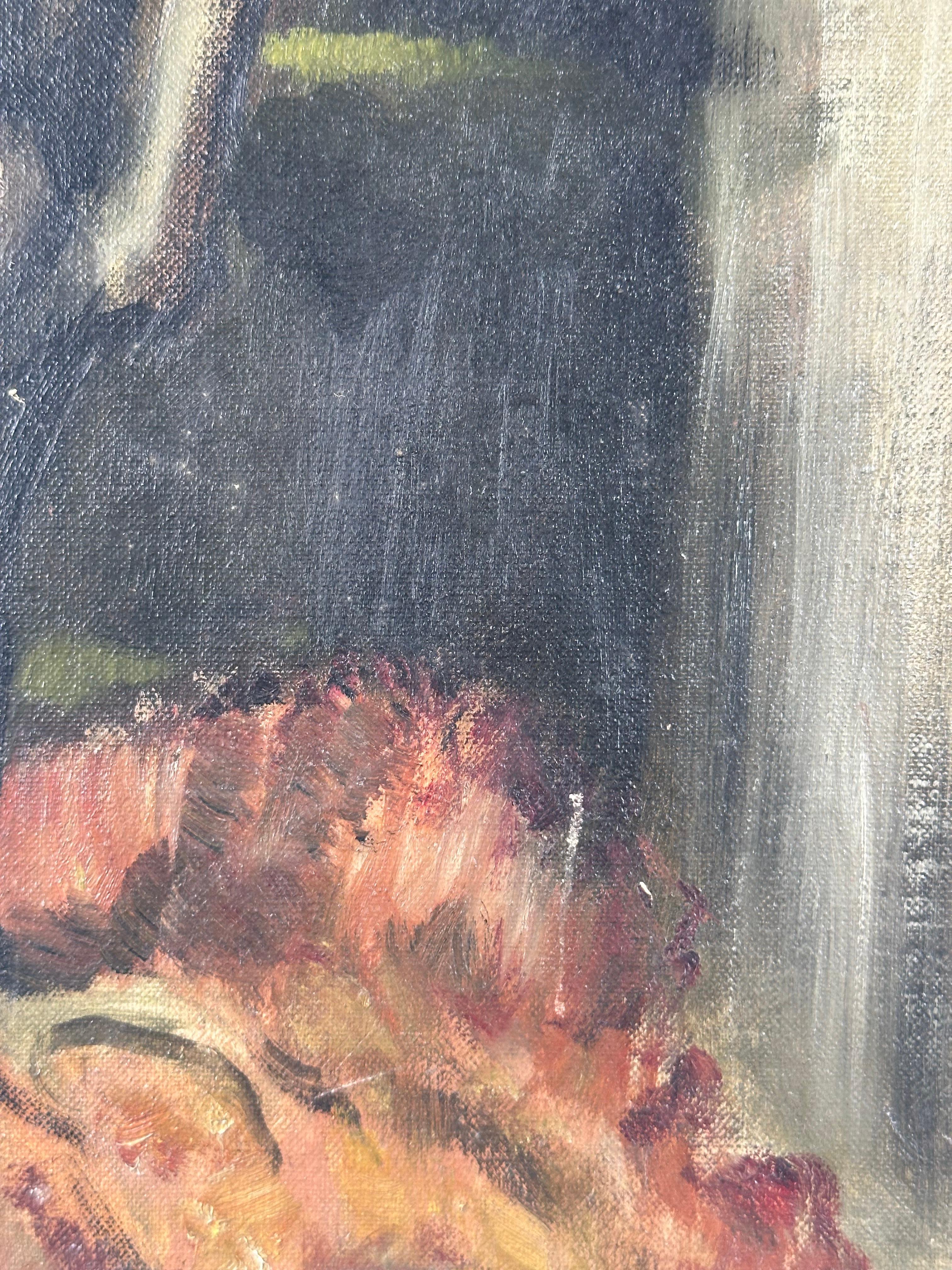 Paesaggio a cascata - Painting Art Déco di Laura Greenwood