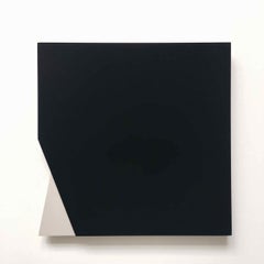 'Cut-out 20' (Number 002): Minimal Hard Edge Abstract Painting by Laura Scott