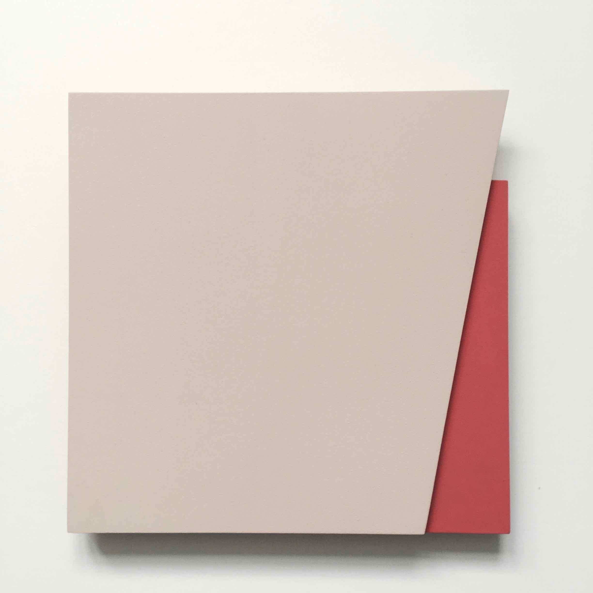 'Cut-out 20': Set of Four Minimal Hard Edge Abstract Paintings - Sculpture by Laura Jane Scott