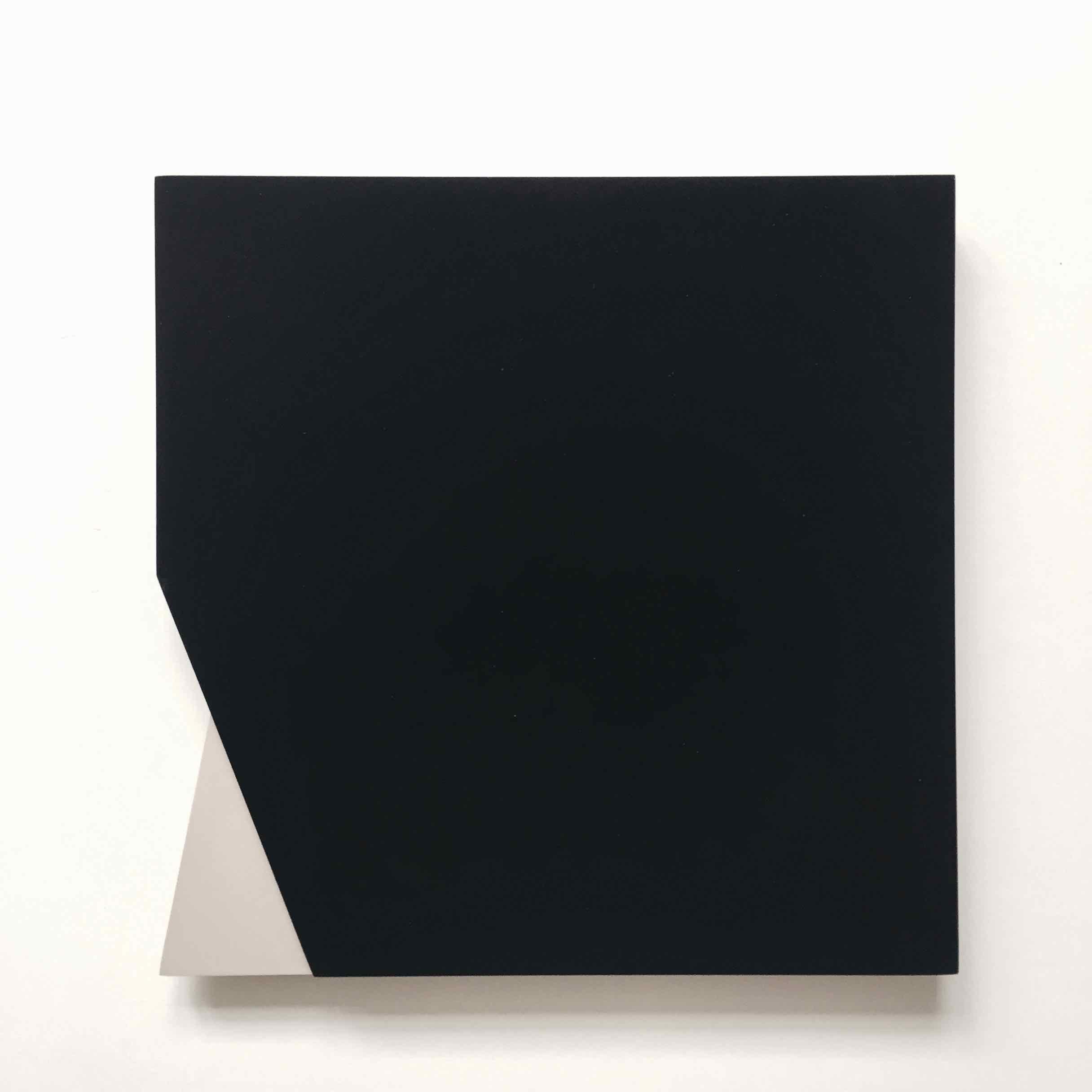 'Cut-out 20': Set of Four Minimal Hard Edge Abstract Paintings - Hard-Edge Sculpture by Laura Jane Scott
