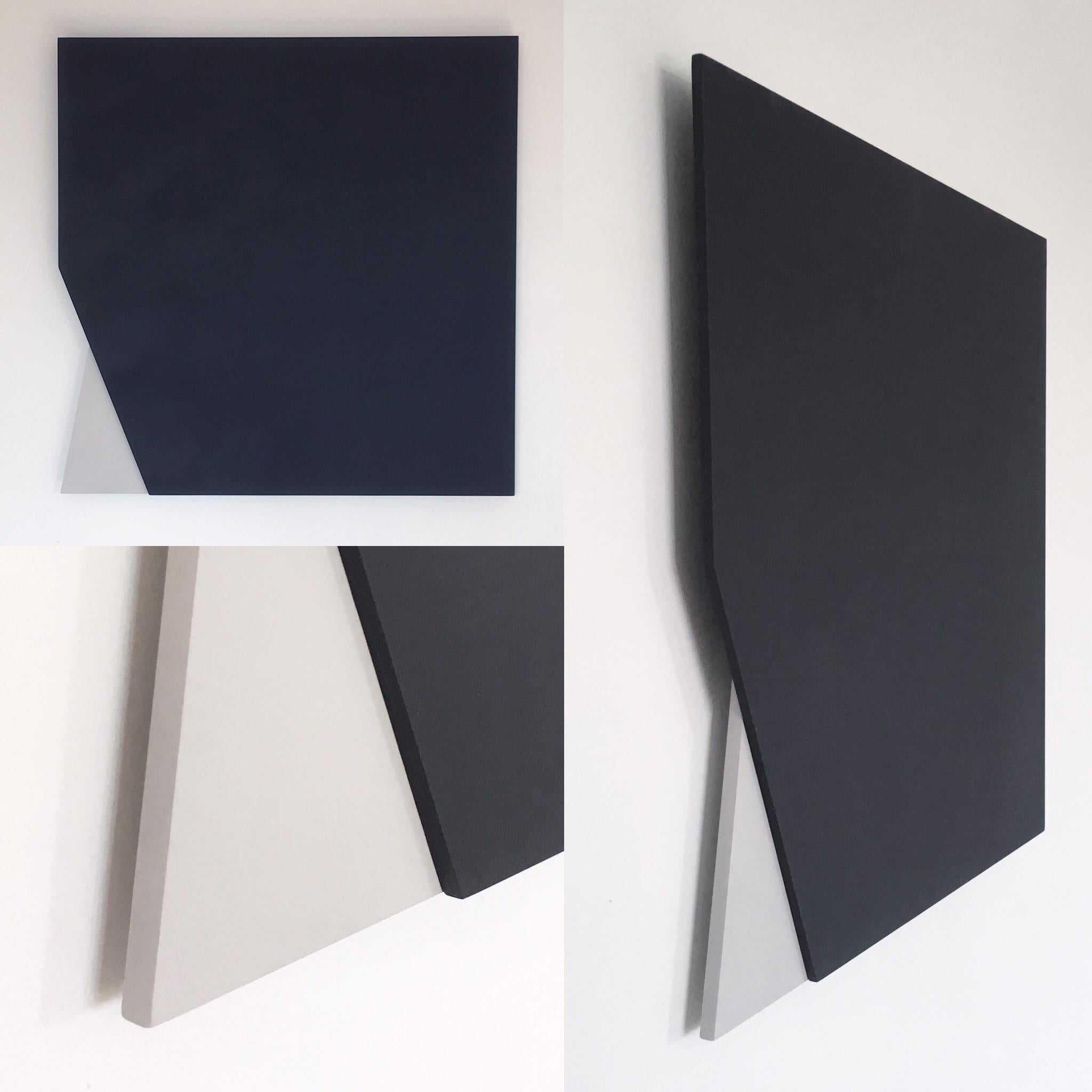 'Cut-out 50': Four Minimal Hard Edge Abstract Paintings by Laura Jane Scott For Sale 5