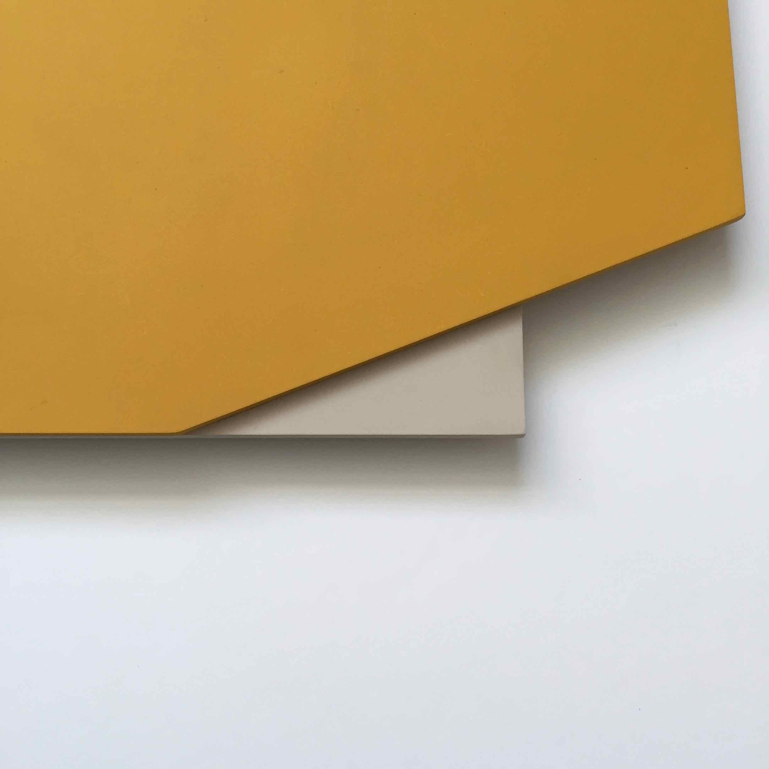 Cut Out 50 series (number 003): Minimal Hard Edge Abstract Painting Construction - Hard-Edge Sculpture by Laura Jane Scott