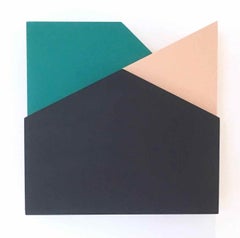 'Perspective Study 006': A Sculptural Abstract Painting by Laura Jane Scott