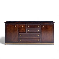 Laura Kirar for Baker Dansu Walnut and Brass Credenza