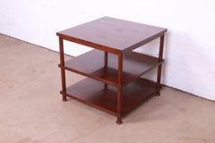 Laura Kirar for Baker Furniture Mahogany Three-Tier Occasional Side Table