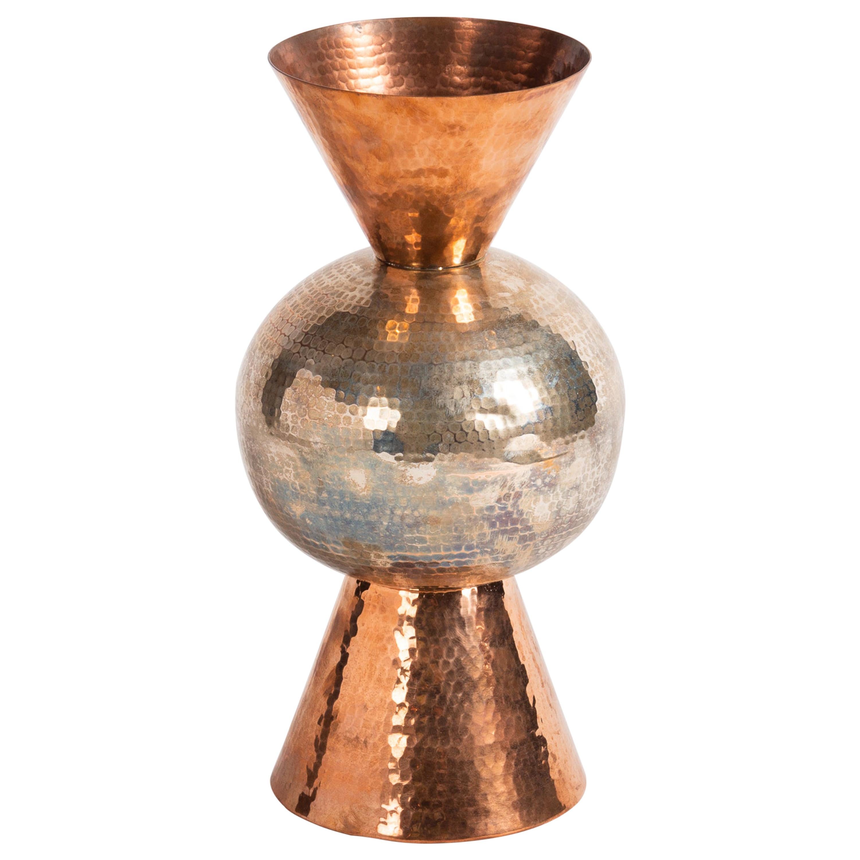 Laura Kirar, "Totem Jarron: Pequeño" Contemporary Copper Vessel, Mexico, 2018 For Sale