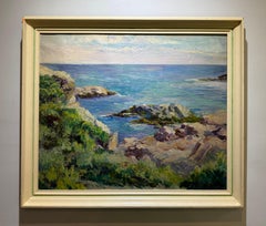 American Female Impressionist Coastal Landscape Painting
