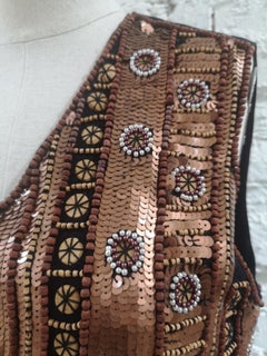 L'aura Laura Biagiotti sequins and beads vest