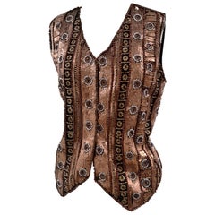 L'aura Laura Biagiotti sequins and beads vest