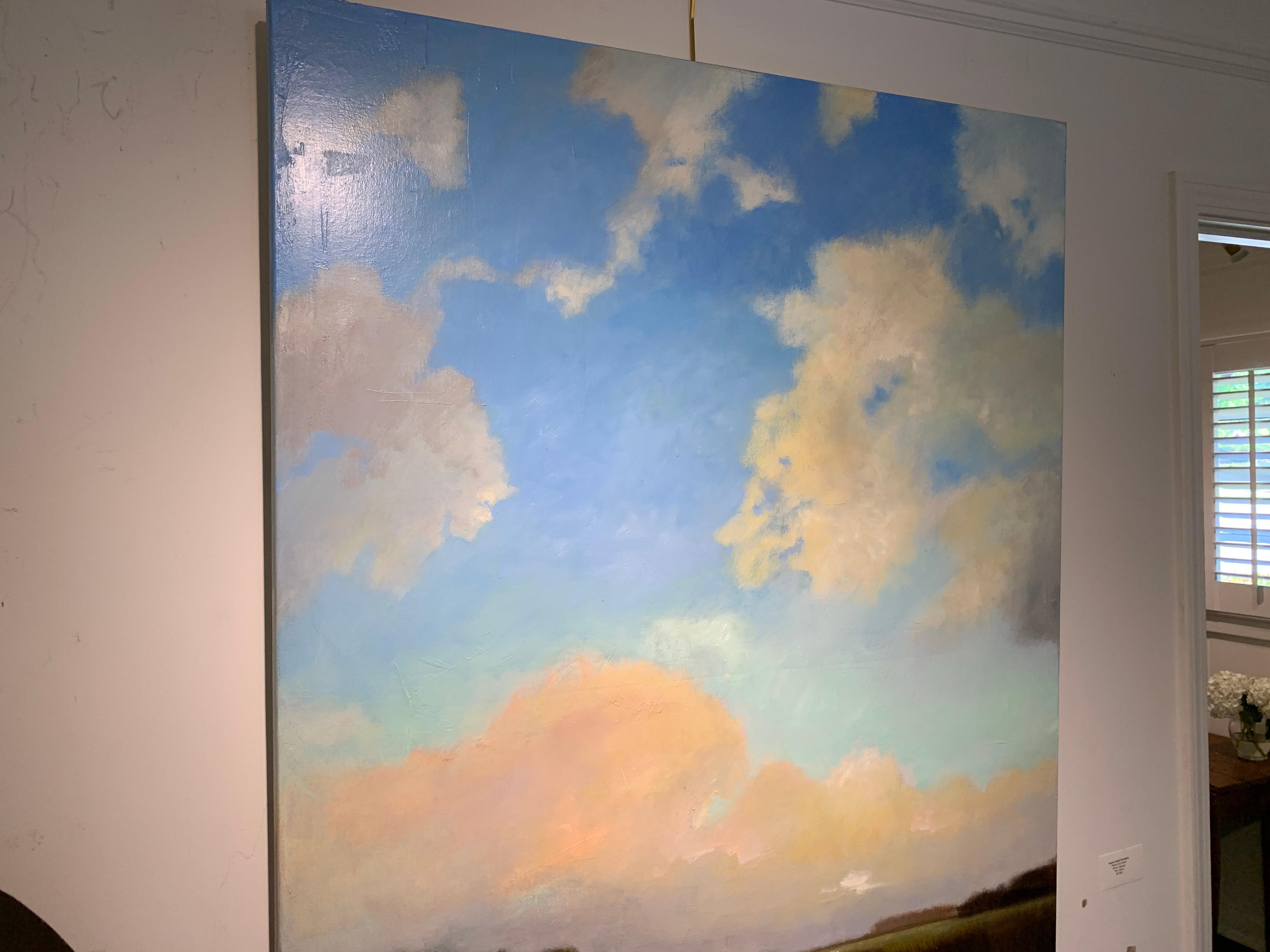 Peace and Quiet by Laura Lloyd Fontaine, Green and Blue Landscape Painting 1