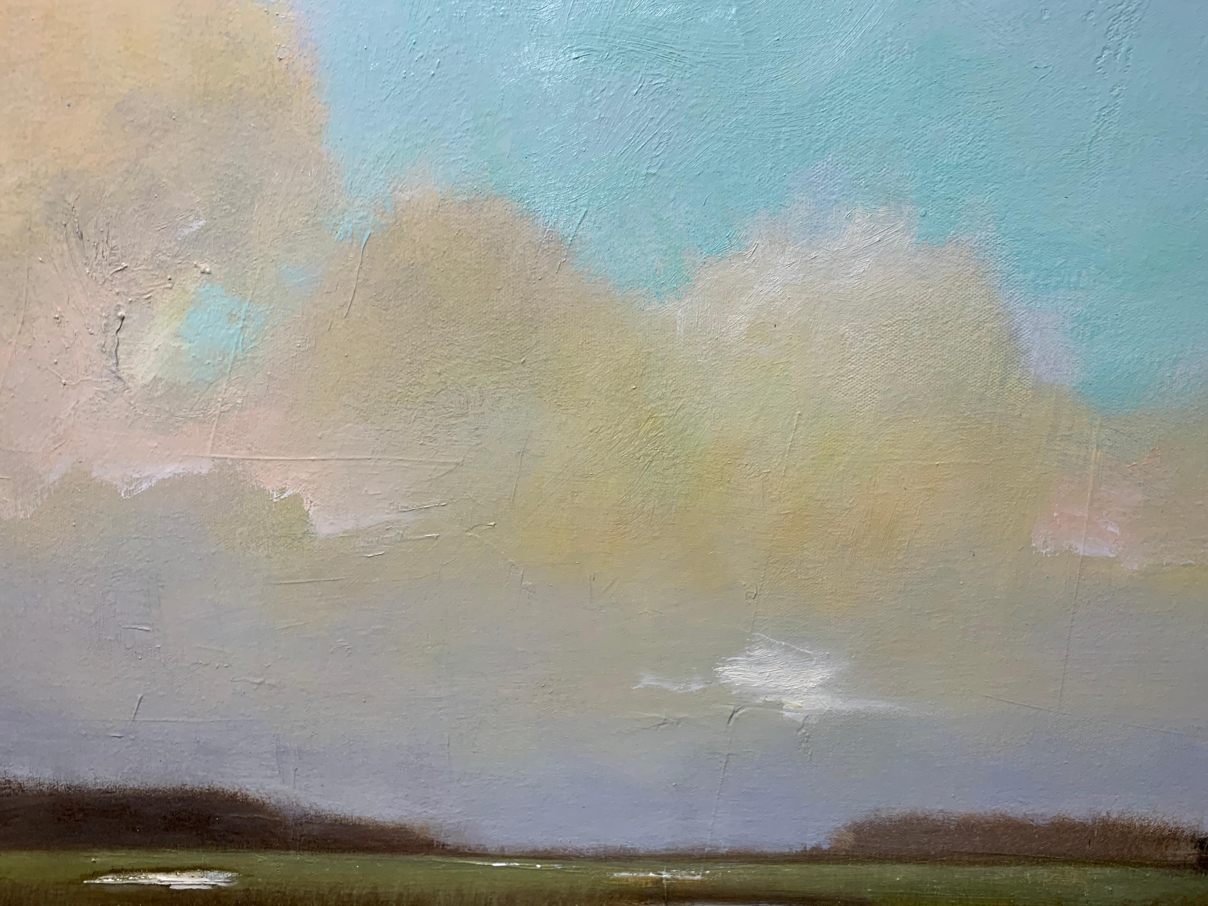 Peace and Quiet by Laura Lloyd Fontaine, Green and Blue Landscape Painting 4