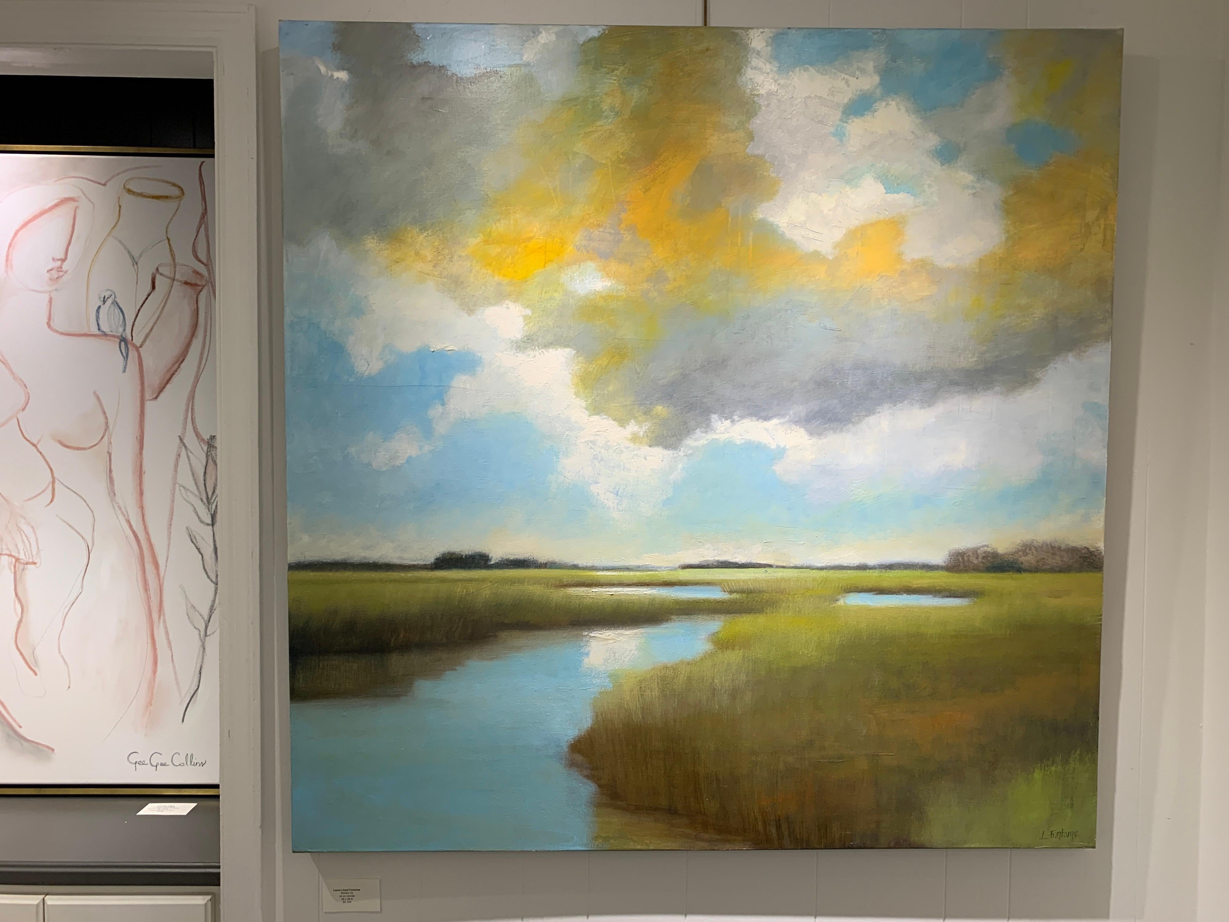 Laura Lloyd Fontaine's studio looks over the Lowcountry marsh of Charleston, S.C. When the tide is high, she paddles through the narrow creeks and marsh grass and into the Charleston Harbor. It is from this vantage point, close to the water in her
