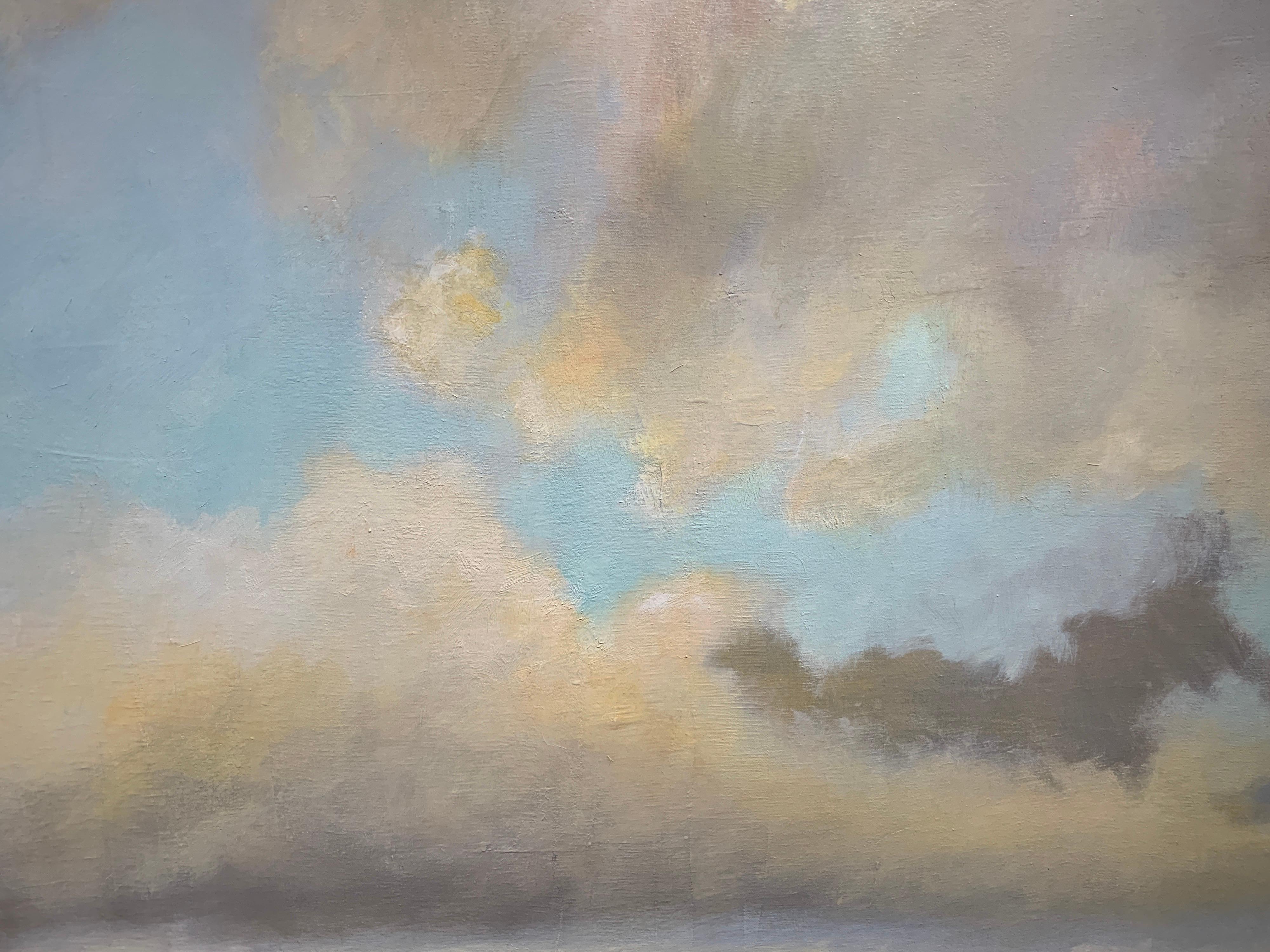 So Grateful by Laura Lloyd Fontaine, Green and Blue Landscape Painting 2