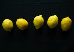 Cinq citrons (Lumineux, Nature morte, Fruits, Nature, ~30% DE RÉDUCTION)