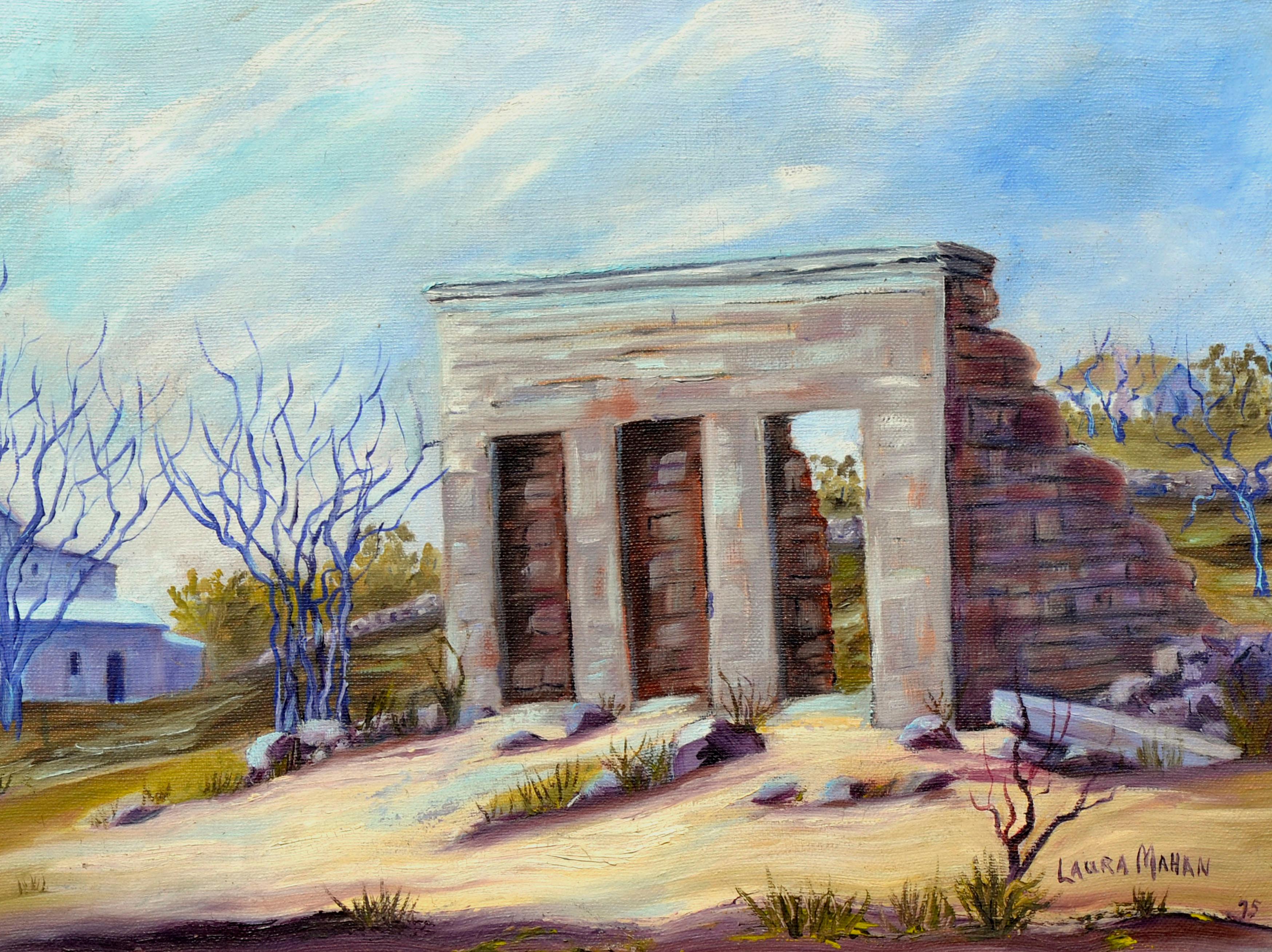 Paisaje de Mokelumne Hill, California - Painting de Laura Mahan