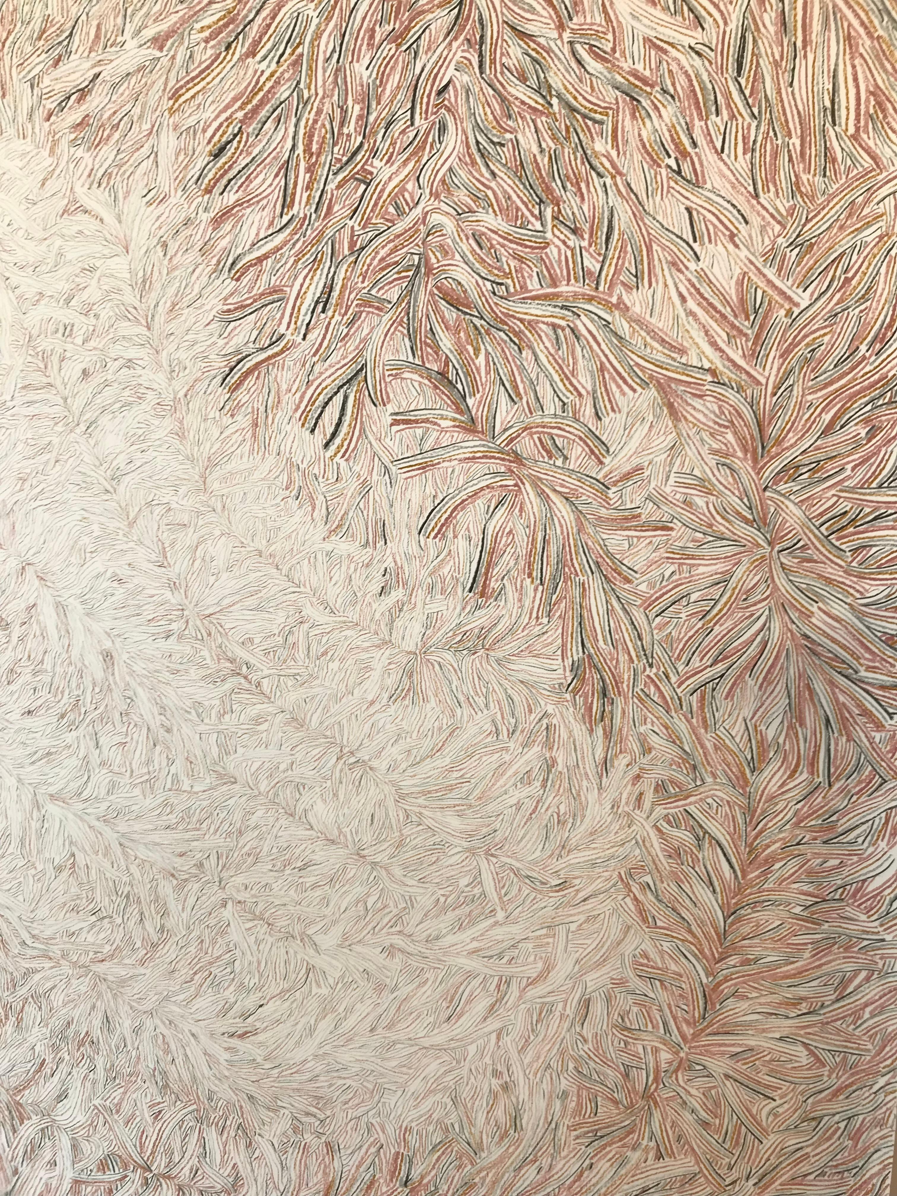 Sincronizacion 2 (Grau), Figurative Painting, von Laura Manino