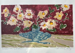 Gathered from my Garden by Laura McCarty, Framed Contemporary Still Life, Paper